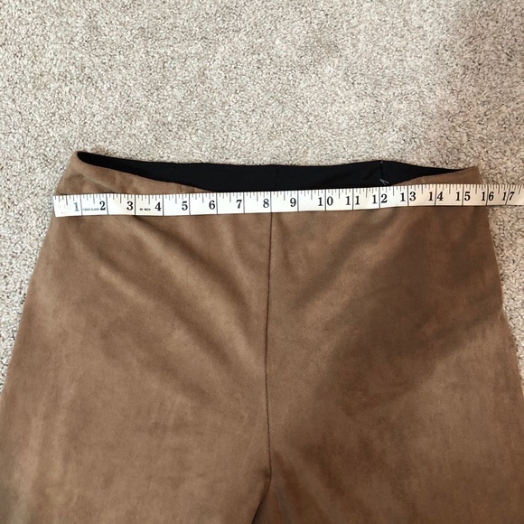 LYSSE HIGH WAIST TAN FAUX SUEDE LEGGING PANTS - Picture 10 of 11